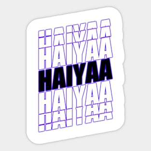 Haiyaa Logo - Dissapointment Sticker